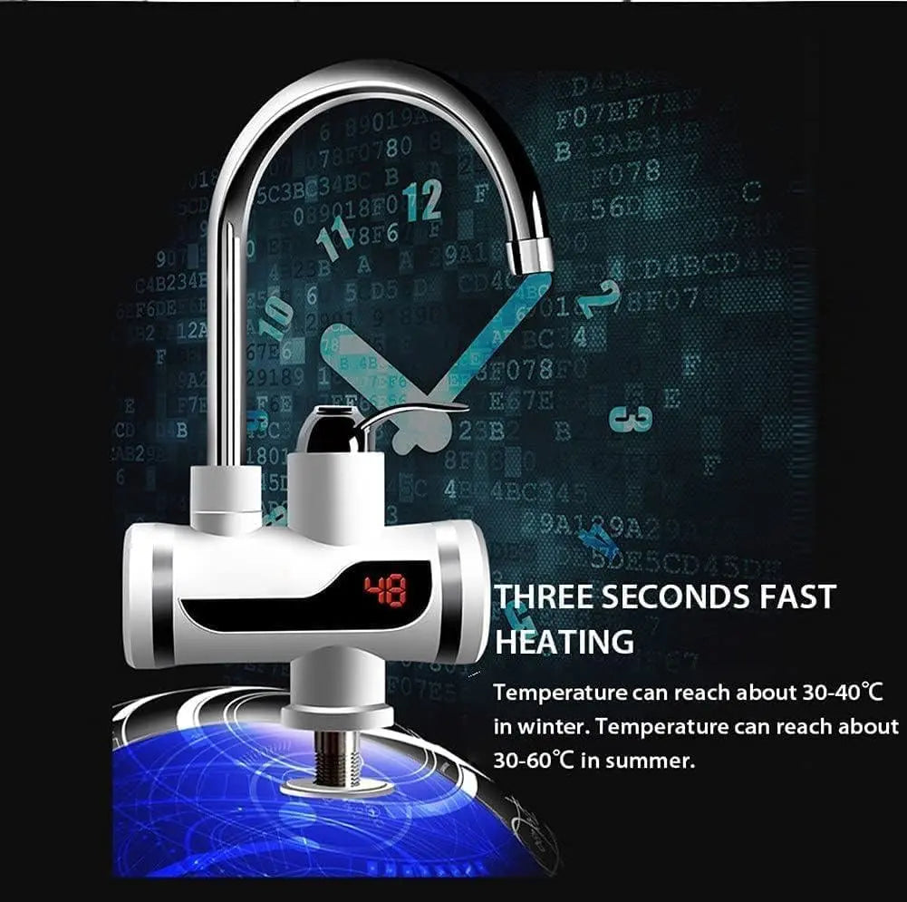 Electric Water Heater And Tankless Fast Water Heating Tap Instant Hot Kitchen Faucet 13162