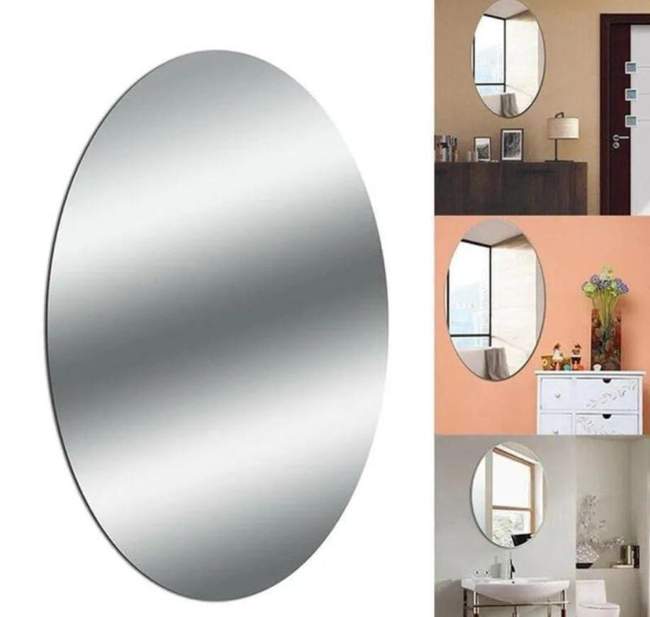 Combo of Oval Shape & Square Shape Mirror (Pack of 2) 13162