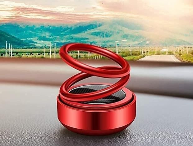 Car/Room Air Freshener- Solar Power Rotating Car/Room Air Freshener Perfume, Long Lasting French Organic Fragrance m2wvuk-pc