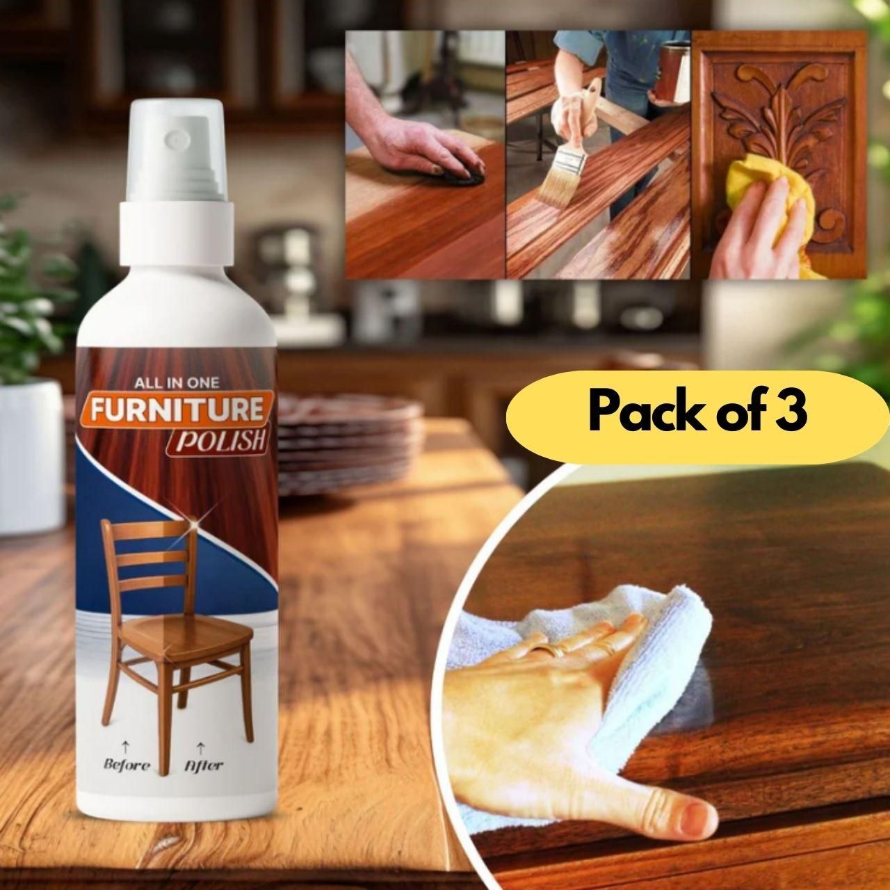 All In One Furniture Polish 450 grm Pack of 3 m2wvuk-pc