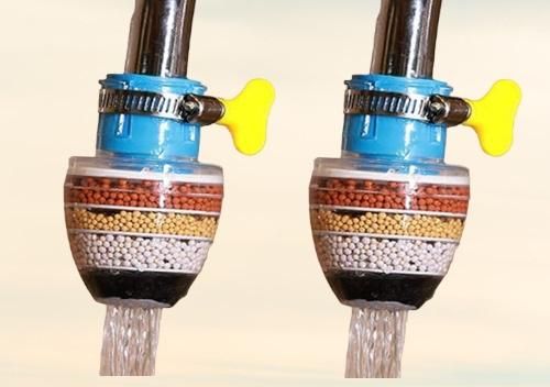 Activated Carbon Water Faucet Mount Filter (Assorted Color) ( Pack of 2) m2wvuk-pc