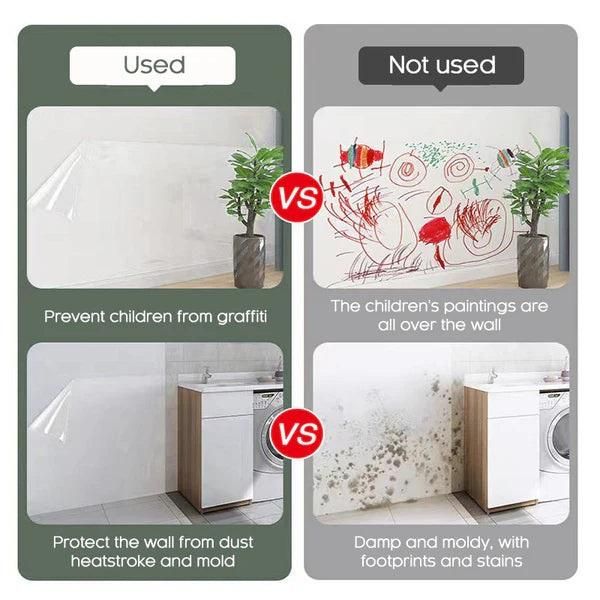 Self- Adhesive Transparent Electrostatic Wall Protection Film Buy 1 Get 1 Free m2wvuk-pc