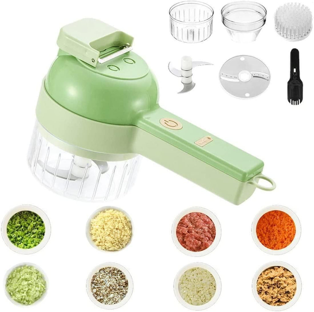 4 in 1 Portable Electric Vegetable Cutter Set m2wvuk-pc