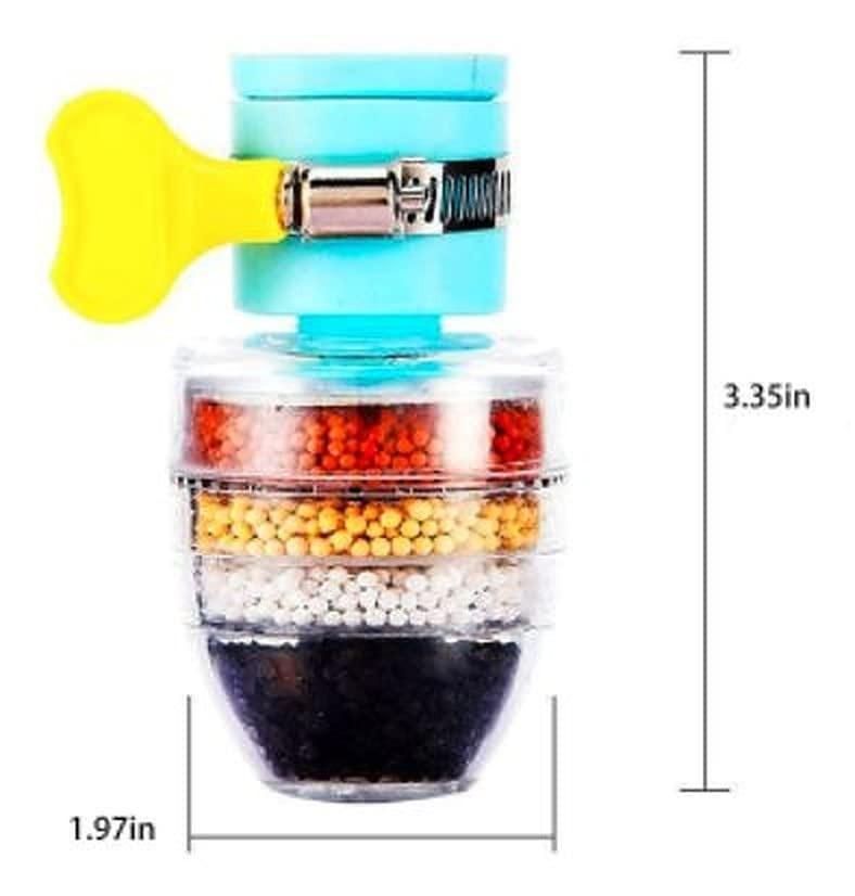 Activated Carbon Water Faucet Mount Filter (Assorted Color) ( Pack of 2) m2wvuk-pc