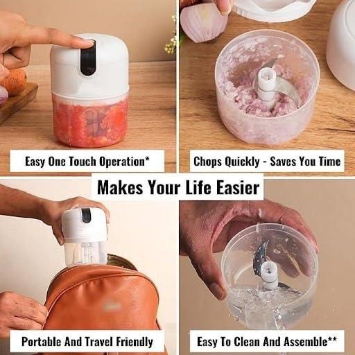 Mini Electric Meat/Garlic Chopper Portable Food Processor m2wvuk-pc