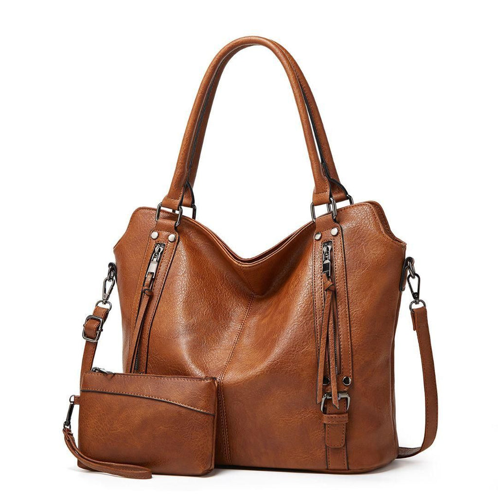 Tote Bags For Women PU Leather Hobo Bags for Women Purse Stylish 2 in 1 Handbags with Shoulder Strap Ladies Office Bag m2wvuk-pc