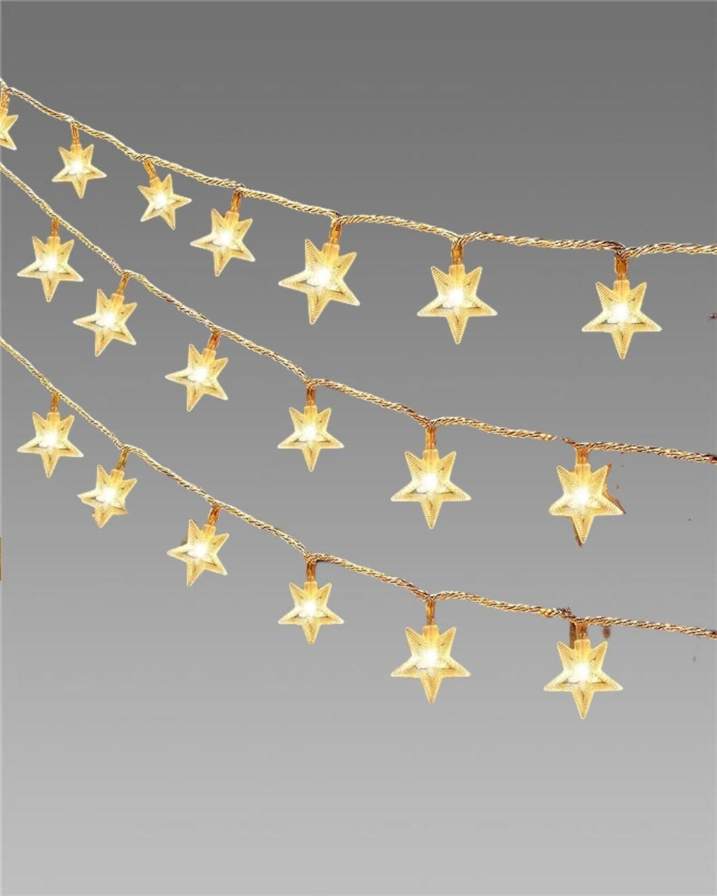 Serial String Star Lights for Decoration m2wvuk-pc
