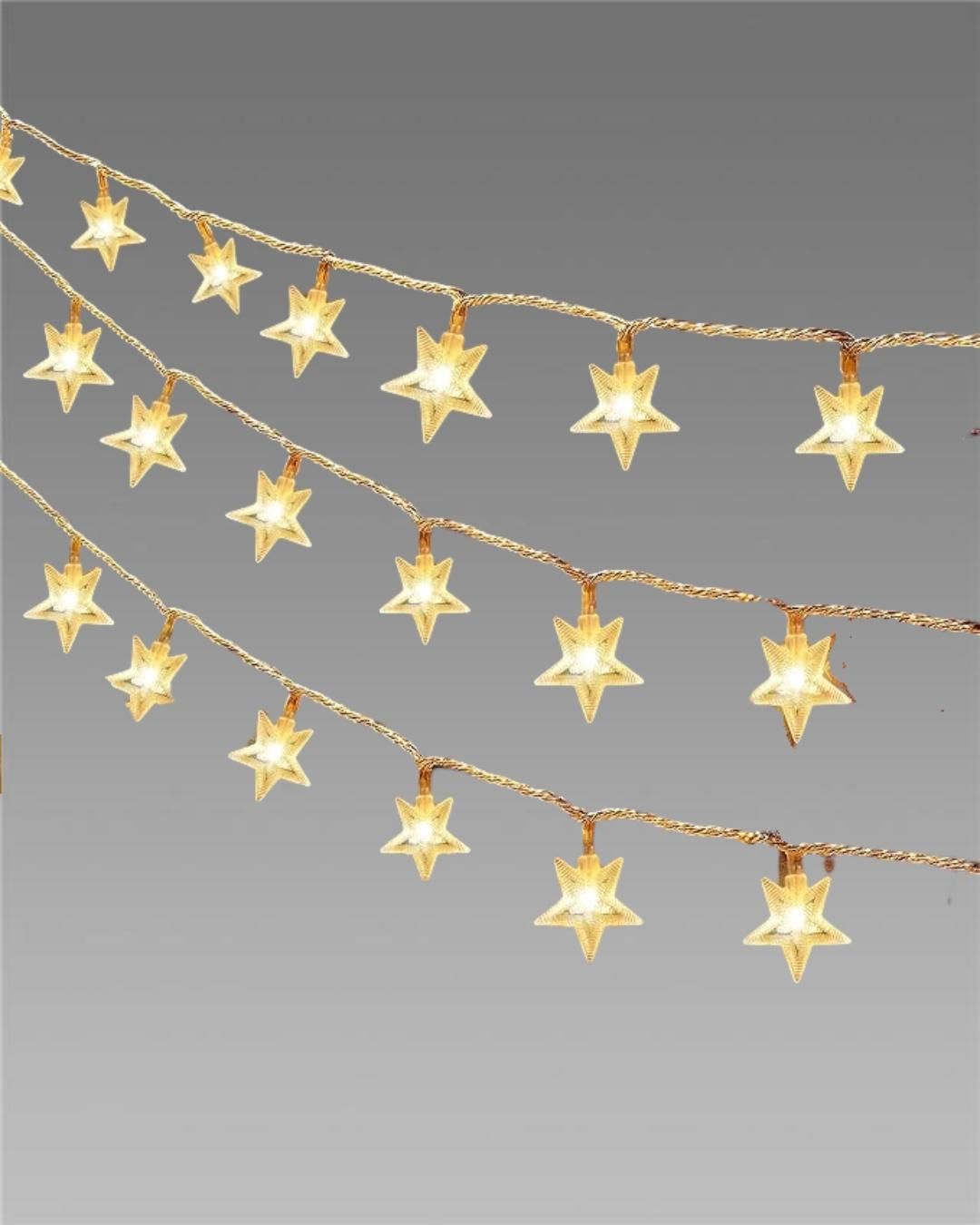 Serial String Star Lights for Decoration m2wvuk-pc