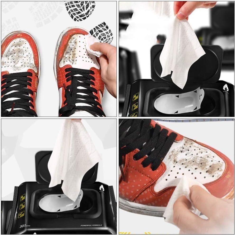 Natural Sneaker & Shoe Cleaner Wipes - 1 Packs of 80 m2wvuk-pc