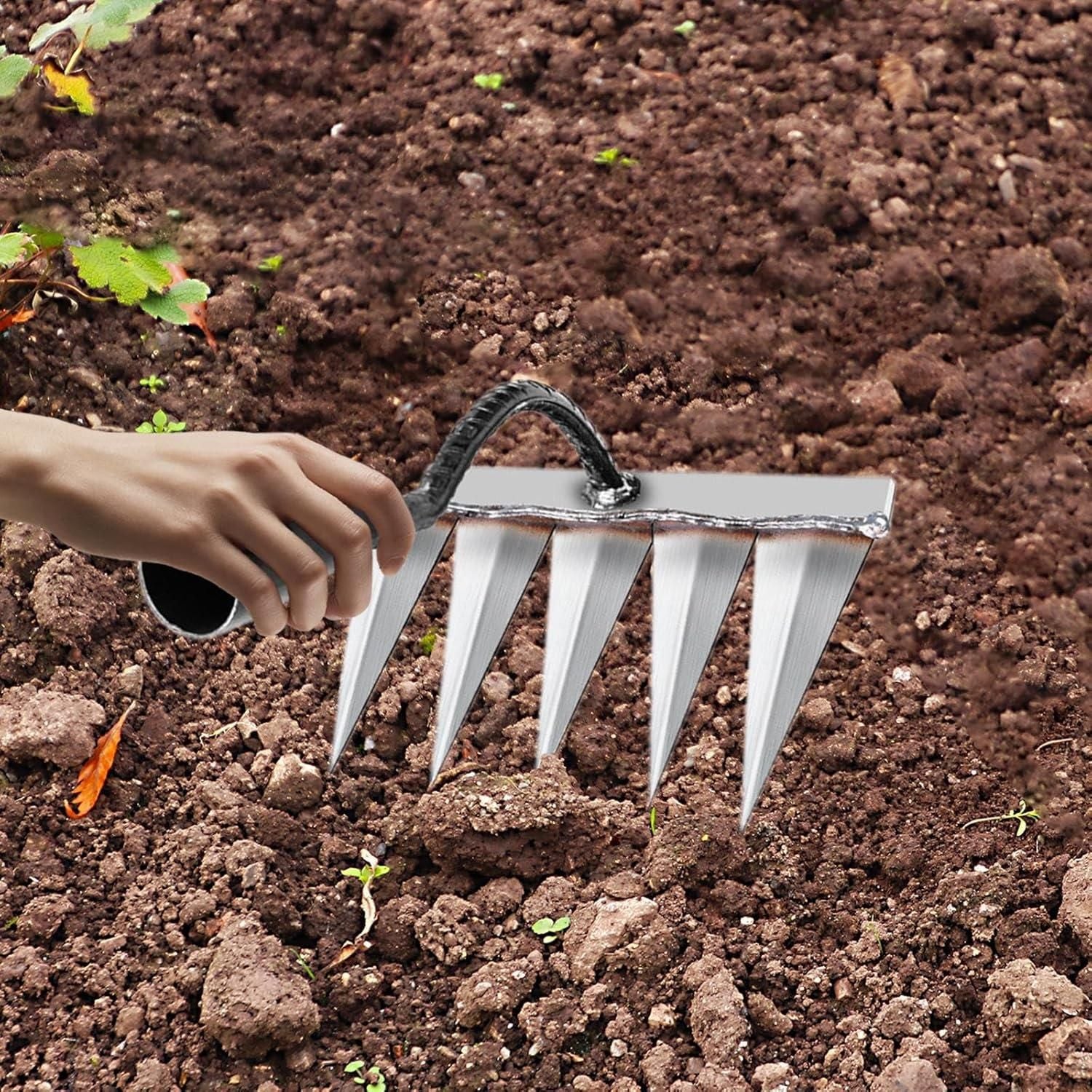 5 Teeth Carbon Steel Garden Weeding m2wvuk-pc
