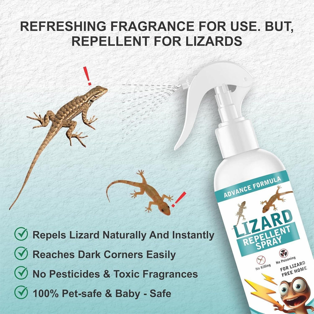 Lizard Repellent for Home Spray Pest Control 250ML (Pack of 2) m2wvuk-pc