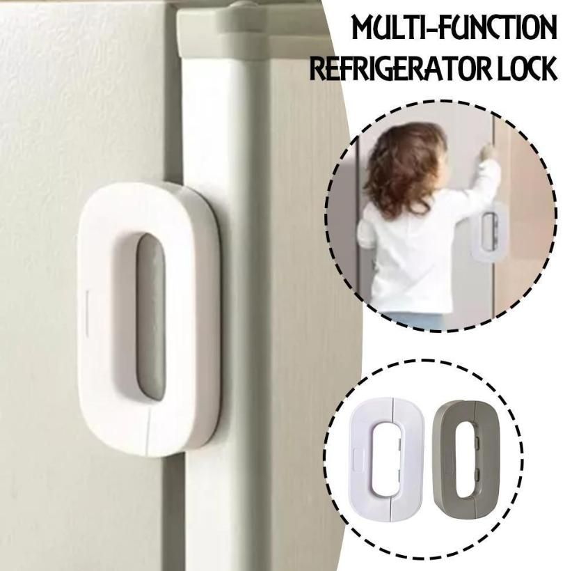 Refrigerator Lock l Cabinet Locks with Strong Adhesive m2wvuk-pc