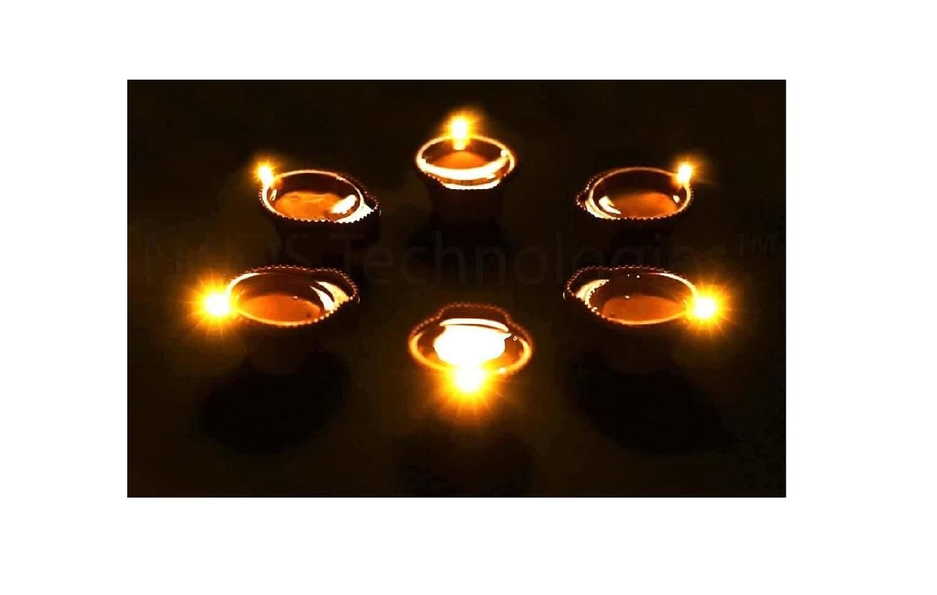 LED Light Water Sensor Diyas Plastic with, Ambient Lights, (Pack of 6/12/18/24) m2wvuk-pc