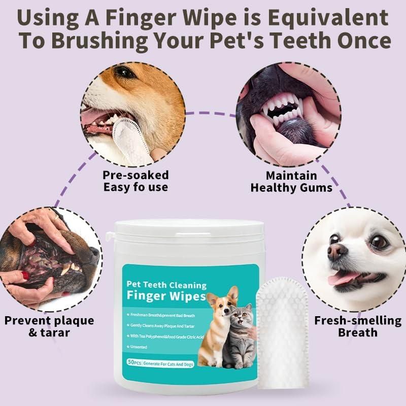 Disposable Dental Finger Wipes For Pets m2wvuk-pc