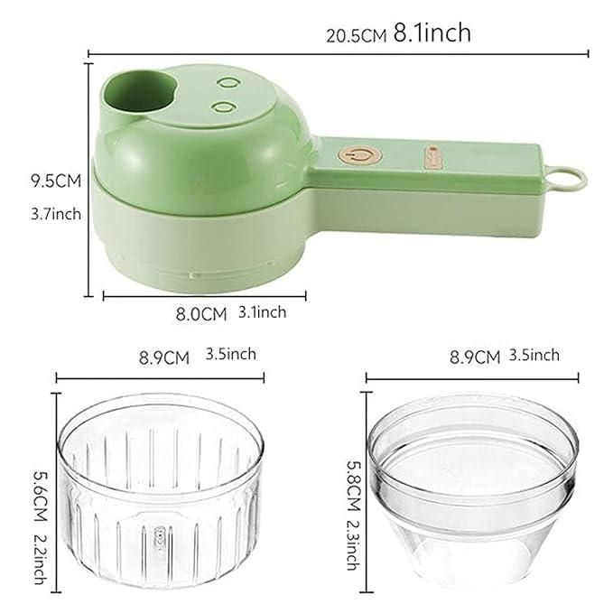 4 in 1 Portable Electric Vegetable Cutter Set m2wvuk-pc