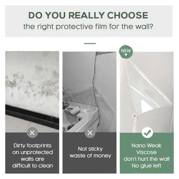 Self- Adhesive Transparent Electrostatic Wall Protection Film Buy 1 Get 1 Free m2wvuk-pc