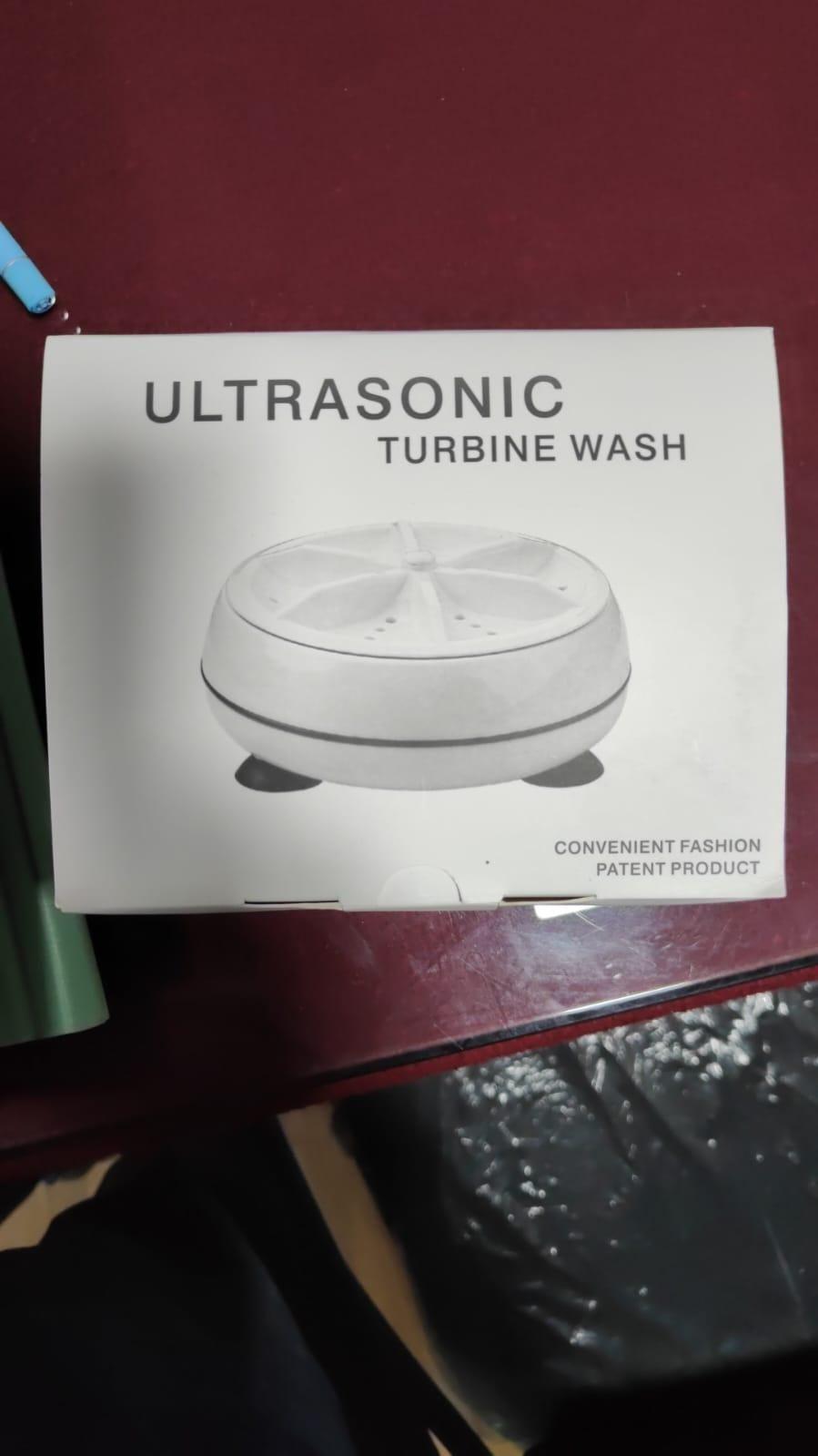2In1 Mini Washing Machine Portable Rotating Ultrasonic Turbine Washer m2wvuk-pc