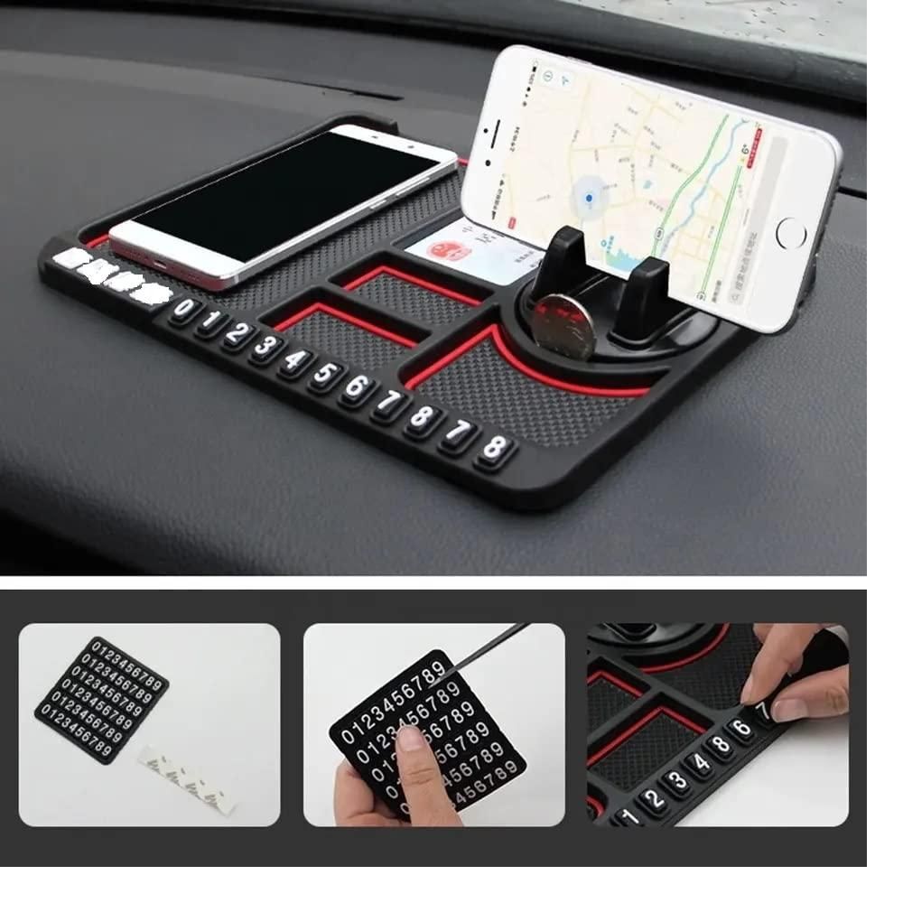HSR Car Accessories Multifunction Phone GPS Holder Anti-Slip Silicone Pad and Car Mobile Holders for Car Dashboard m2wvuk-pc