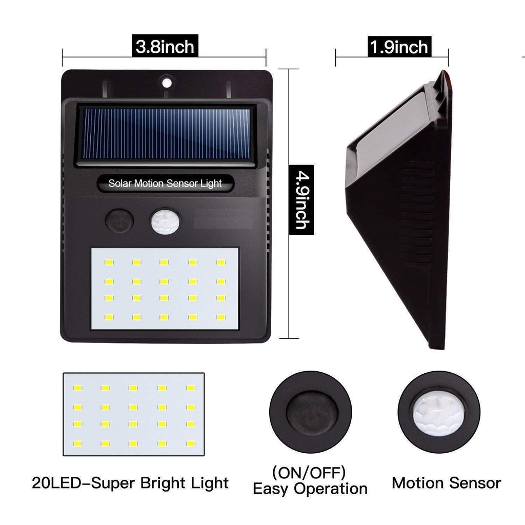 Solar Led Light ( 20 Bright LED, Sensors) m2wvuk-pc