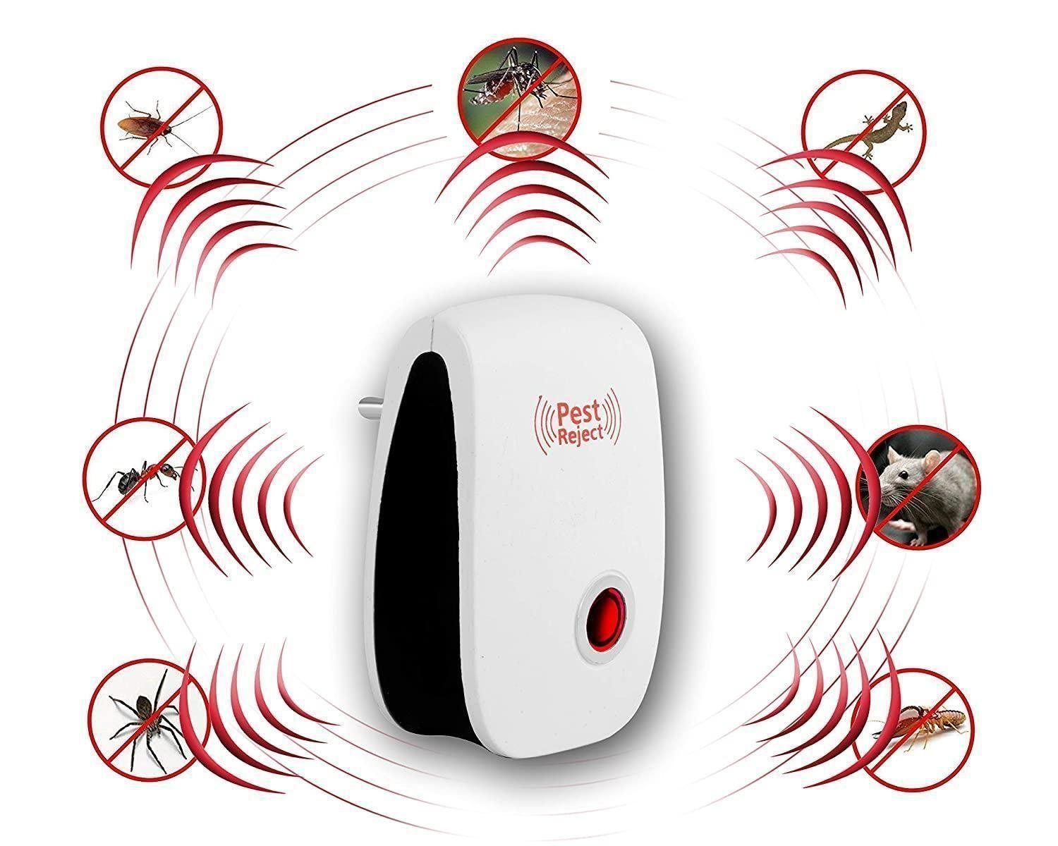Ultrasonic Pest Repeller for Mosquito, Cockroaches, etc (Pack of 2) m2wvuk-pc