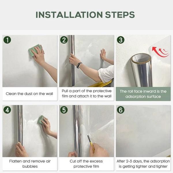 Self- Adhesive Transparent Electrostatic Wall Protection Film Buy 1 Get 1 Free m2wvuk-pc