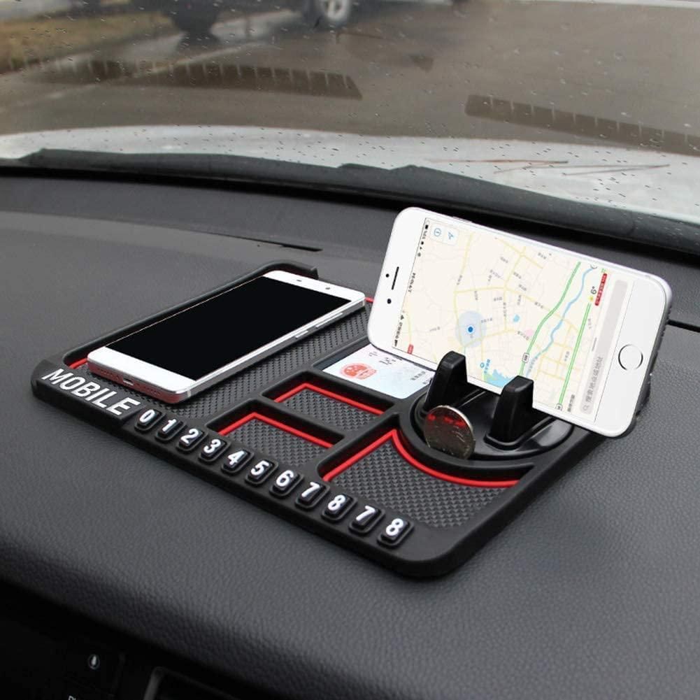 HSR Car Accessories Multifunction Phone GPS Holder Anti-Slip Silicone Pad and Car Mobile Holders for Car Dashboard m2wvuk-pc