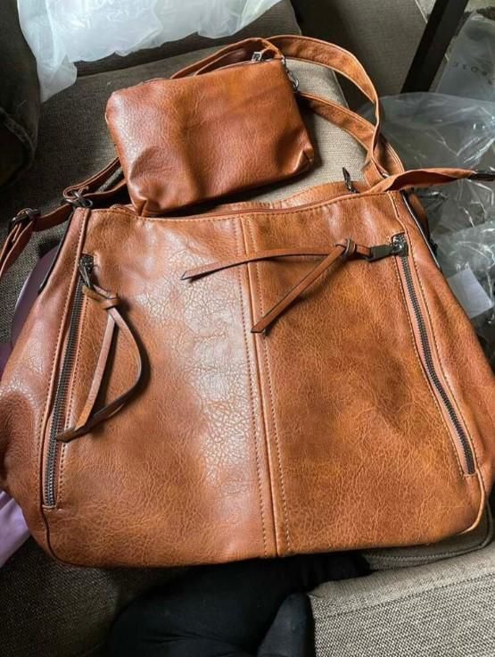 Tote Bags For Women PU Leather Hobo Bags for Women Purse Stylish 2 in 1 Handbags with Shoulder Strap Ladies Office Bag m2wvuk-pc