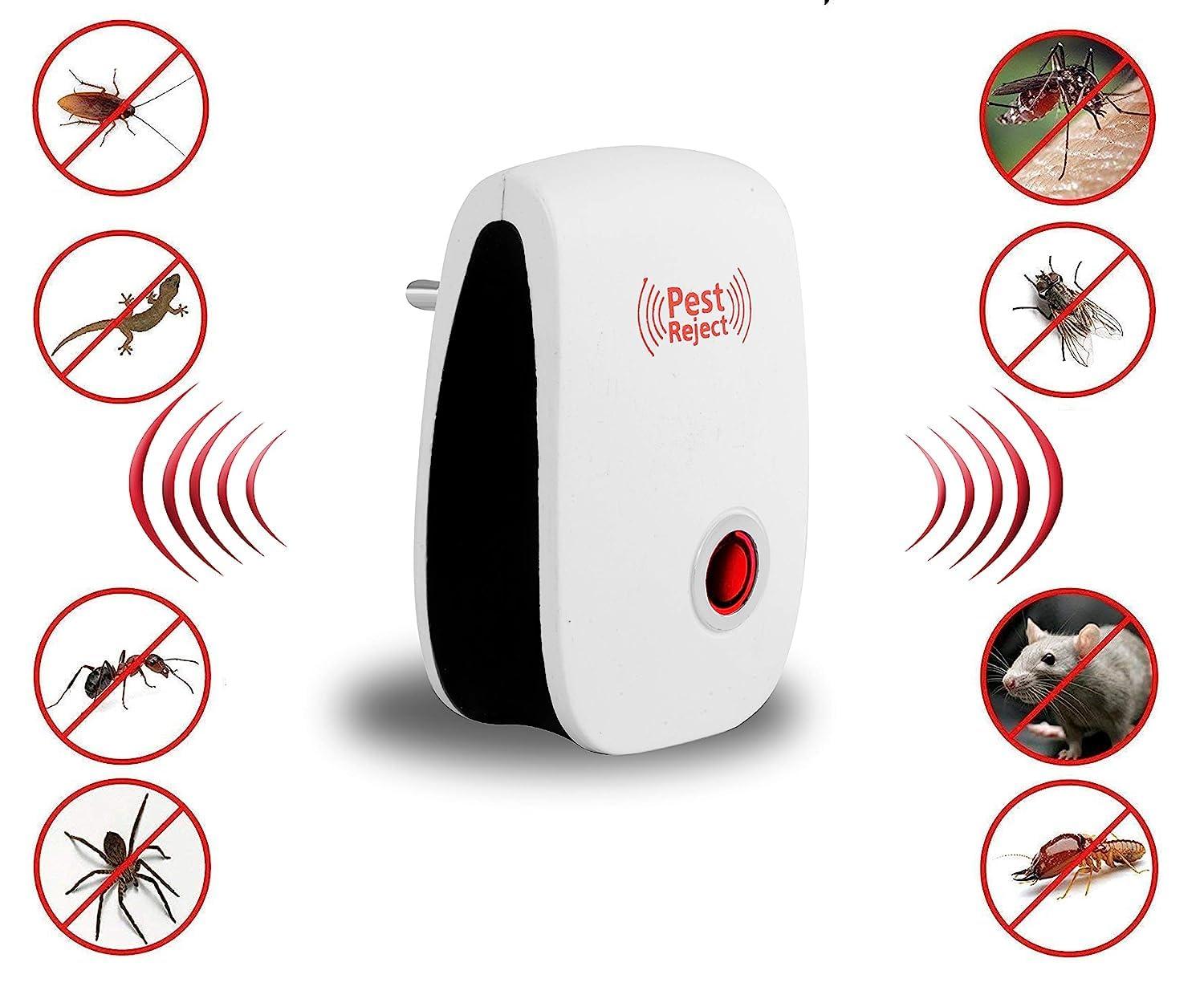 Ultrasonic Pest Repeller for Mosquito, Cockroaches, etc (Pack of 2) m2wvuk-pc
