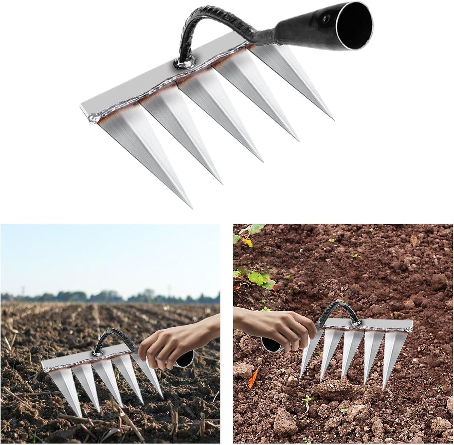 5 Teeth Carbon Steel Garden Weeding m2wvuk-pc