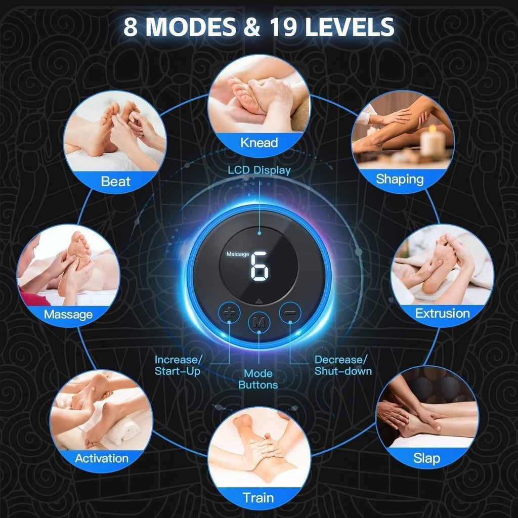 Vibrating Bubble Electric Ems Foot Massager Pad m2wvuk-pc