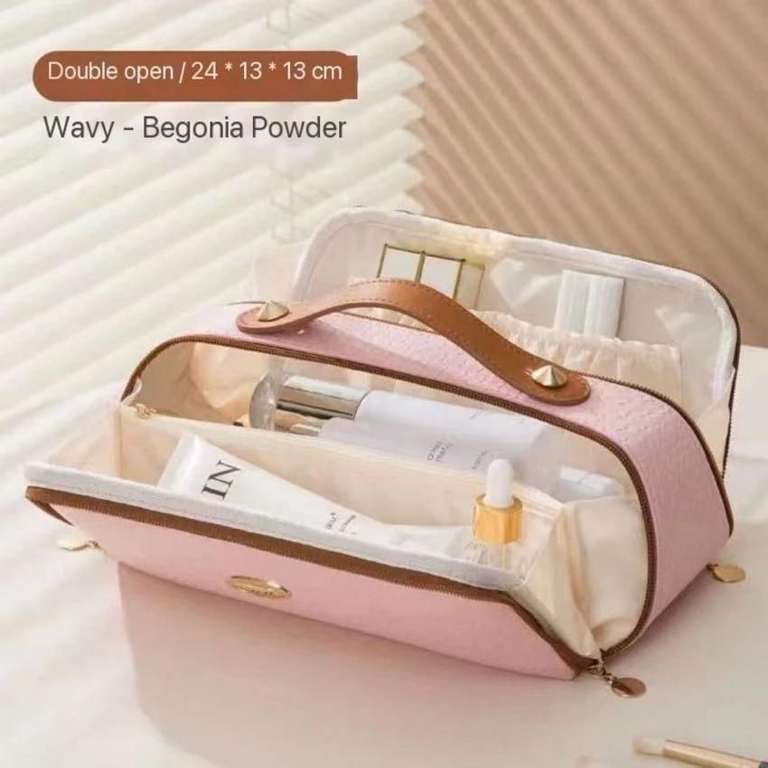 Double Zipper Cosmetics Bag m2wvuk-pc