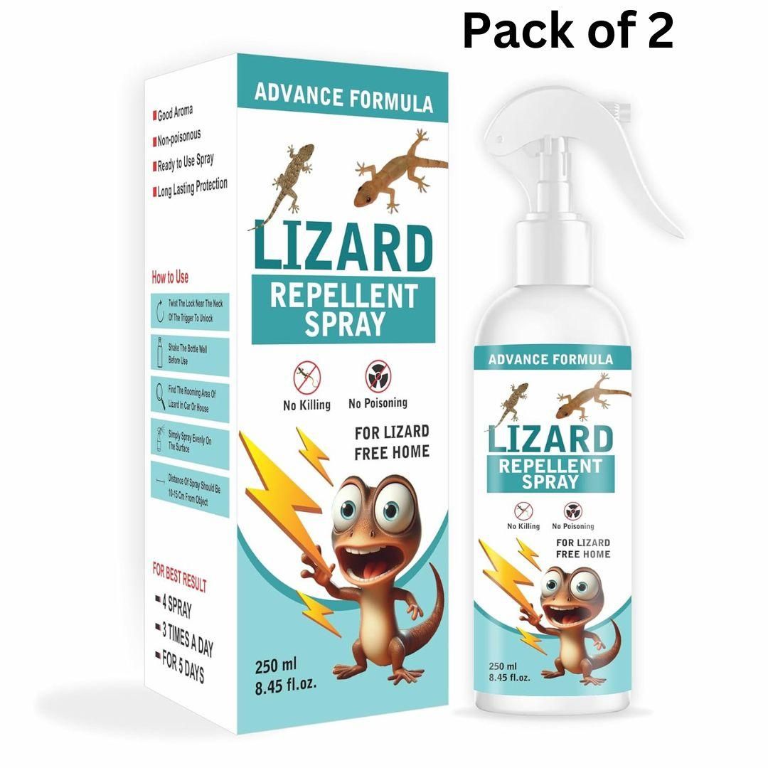 Lizard Repellent for Home Spray Pest Control 250ML (Pack of 2) m2wvuk-pc