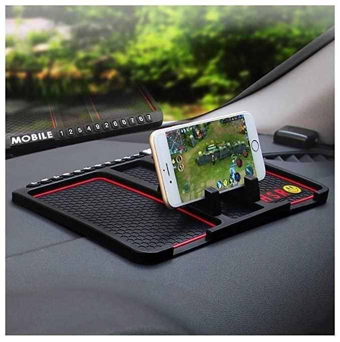 HSR Car Accessories Multifunction Phone GPS Holder Anti-Slip Silicone Pad and Car Mobile Holders for Car Dashboard m2wvuk-pc
