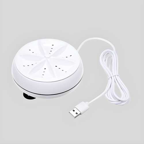 2In1 Mini Washing Machine Portable Rotating Ultrasonic Turbine Washer m2wvuk-pc