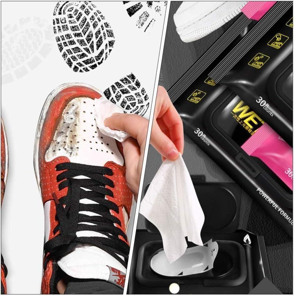 Natural Sneaker & Shoe Cleaner Wipes - 1 Packs of 80 m2wvuk-pc