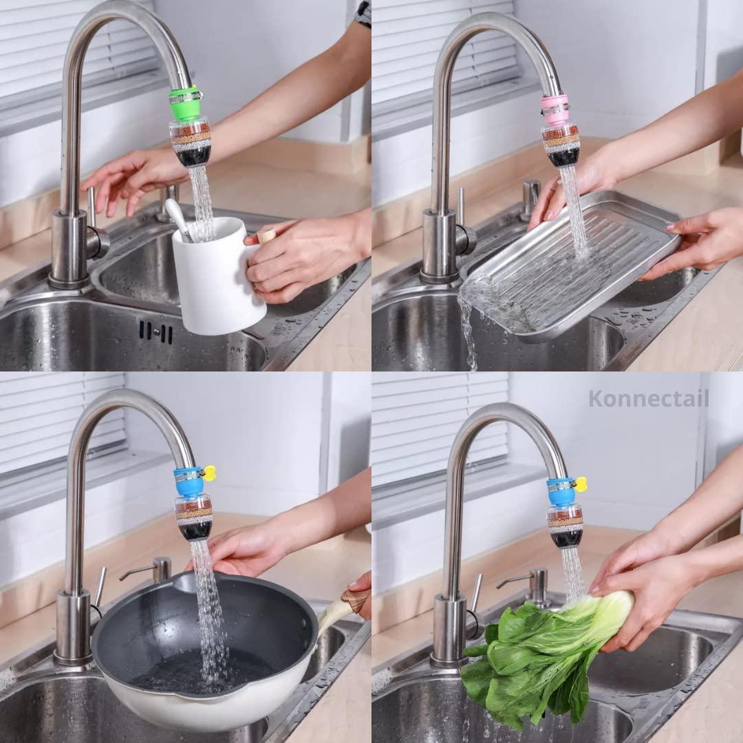 Activated Carbon Water Faucet Mount Filter (Assorted Color) ( Pack of 2) m2wvuk-pc