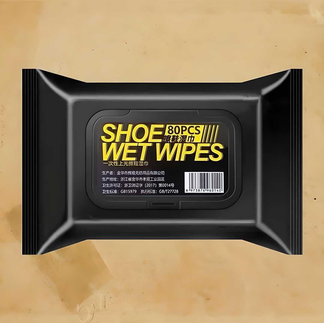 Natural Sneaker & Shoe Cleaner Wipes - 1 Packs of 80 m2wvuk-pc
