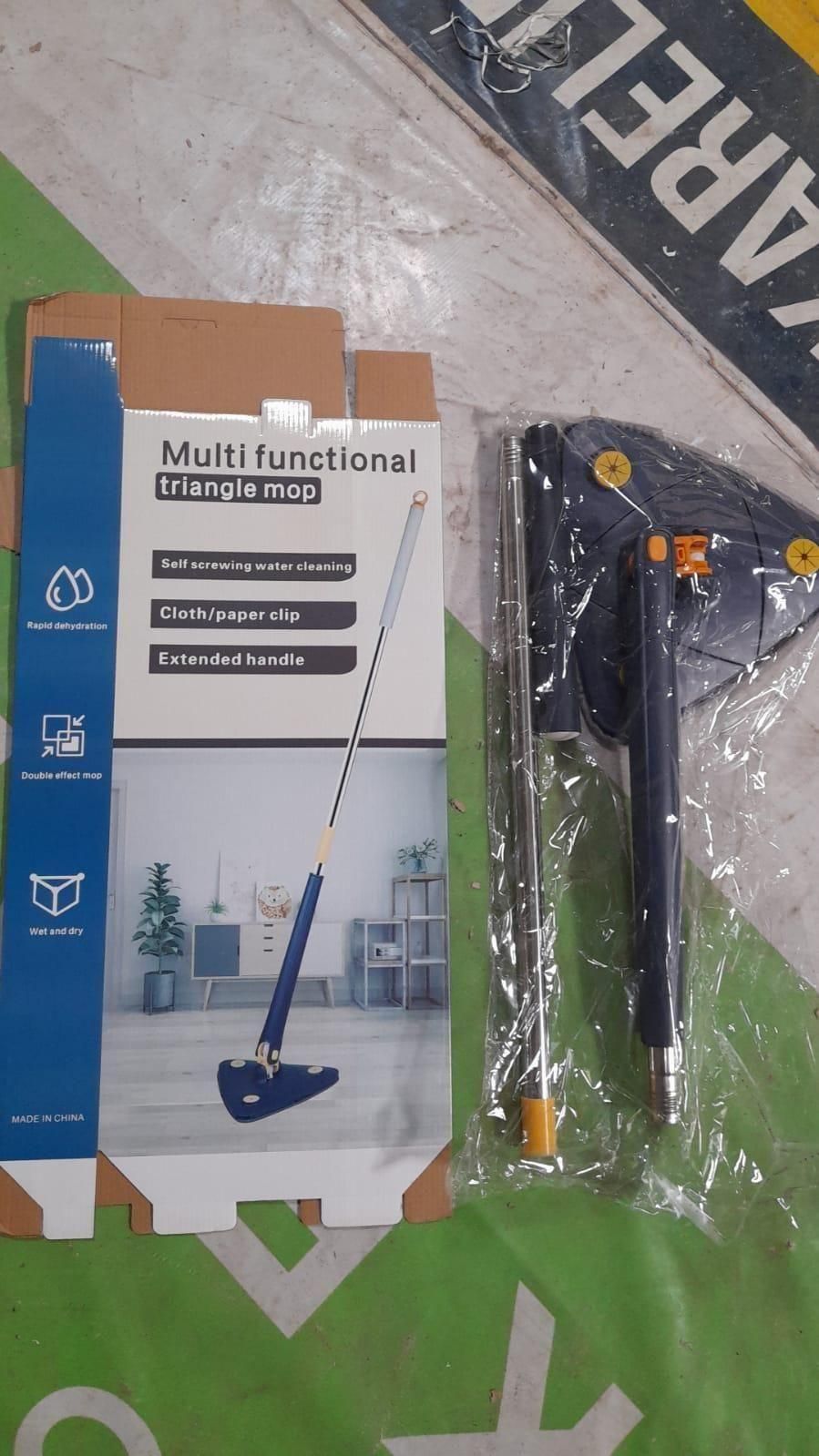 Blue Squeezing Triangle Cleaning Mop m2wvuk-pc