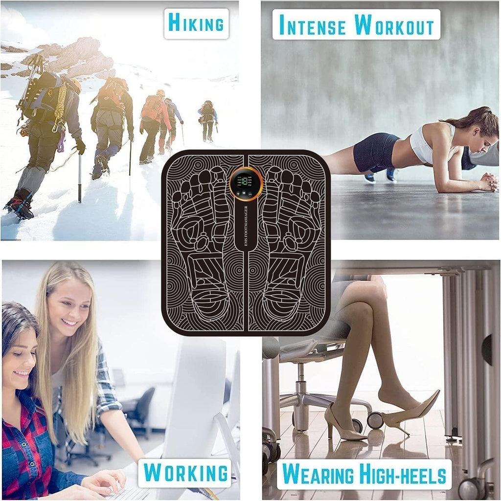 Vibrating Bubble Electric Ems Foot Massager Pad m2wvuk-pc