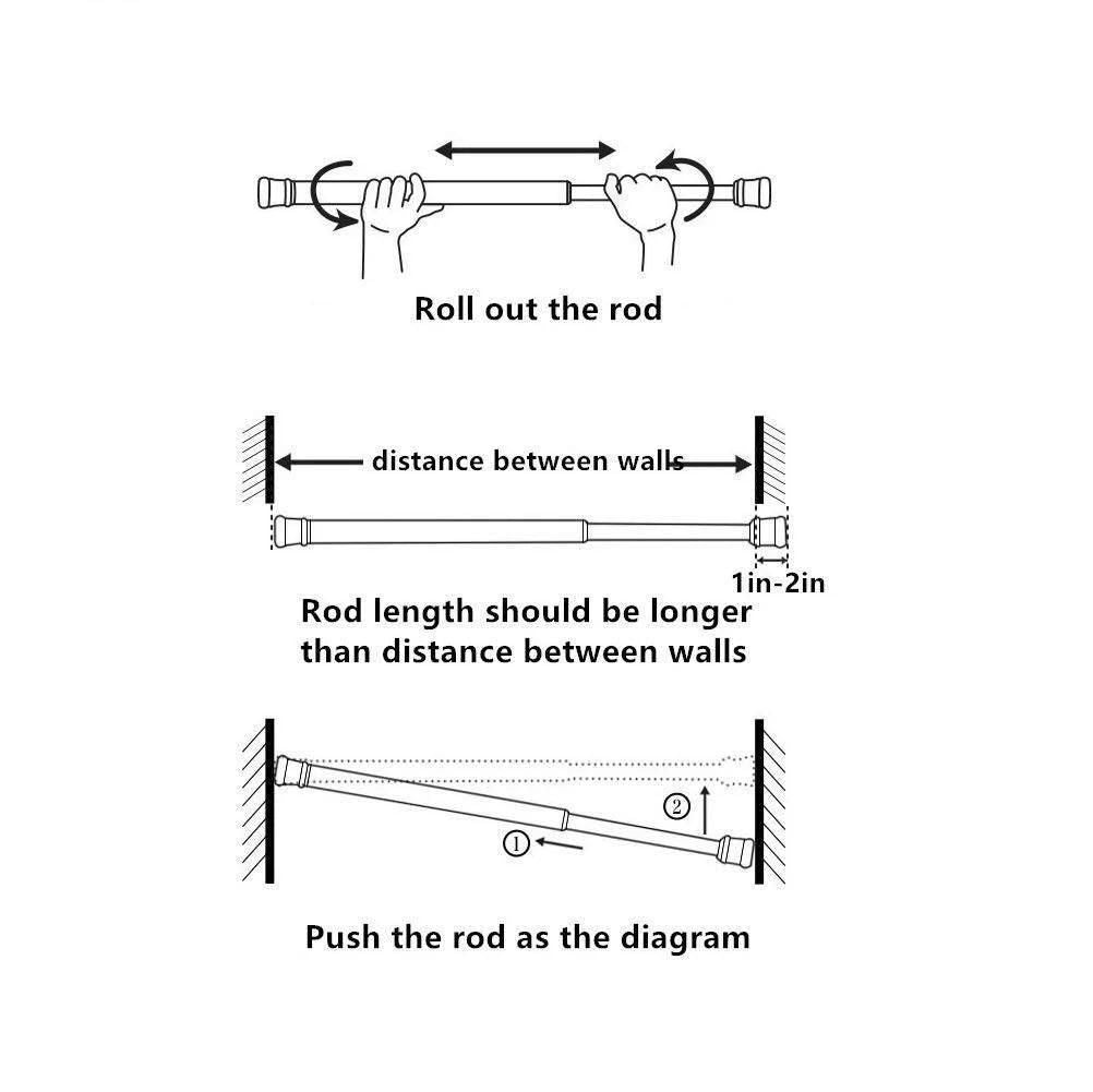 Drill-Free Multifunctional Adjustable Rod m2wvuk-pc