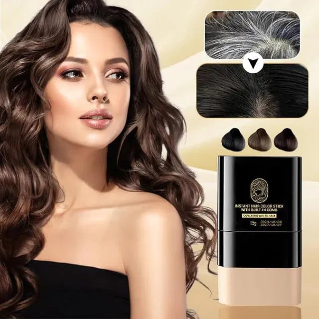 Instant Hair Dye Stick with Built-in Comb, Gray Hair Dye, 2-in-1 Touch-Up Comb 26032