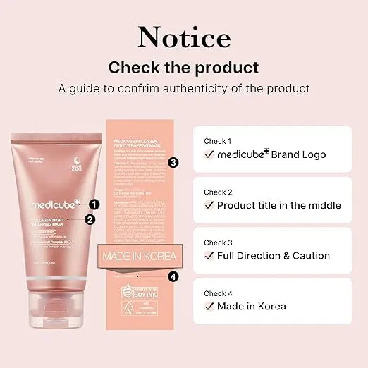 SS Medicube Collagen Overnight Wrapping Peel Off Facial Mask Pack of 2 26015
